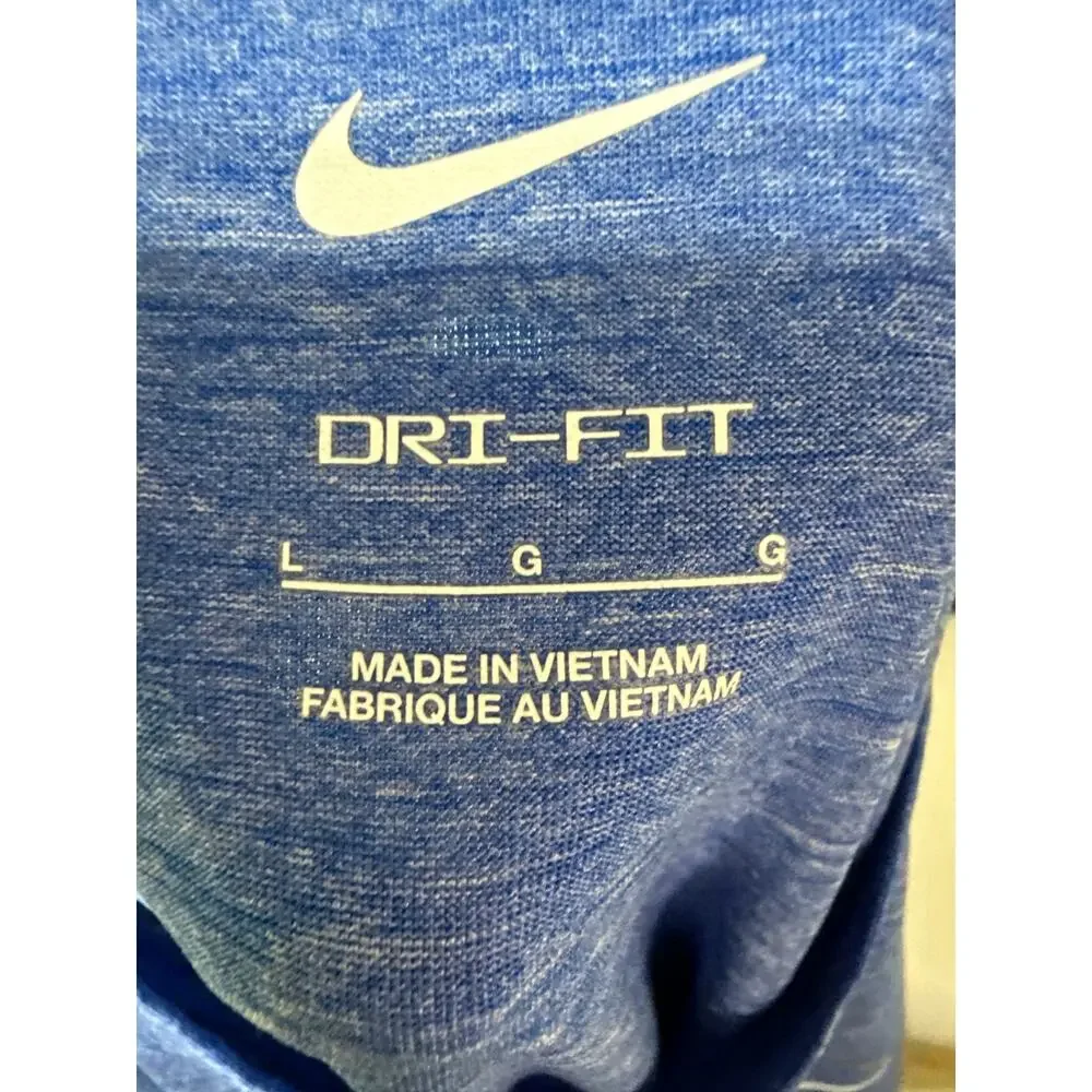Nike‎ Swim Men's Blue Dri-Fit SPF 40+ Athletic Shirt Size Large